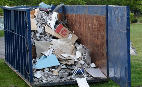 Variety of furniture ready for donation and recycling